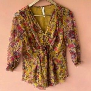 Anthropologie Mesh Blouse